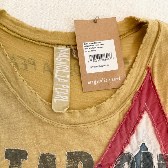 Magnolia Pearl Star Appliqué Hi Lo Francis Sweatshirt - Picture 5 of 7